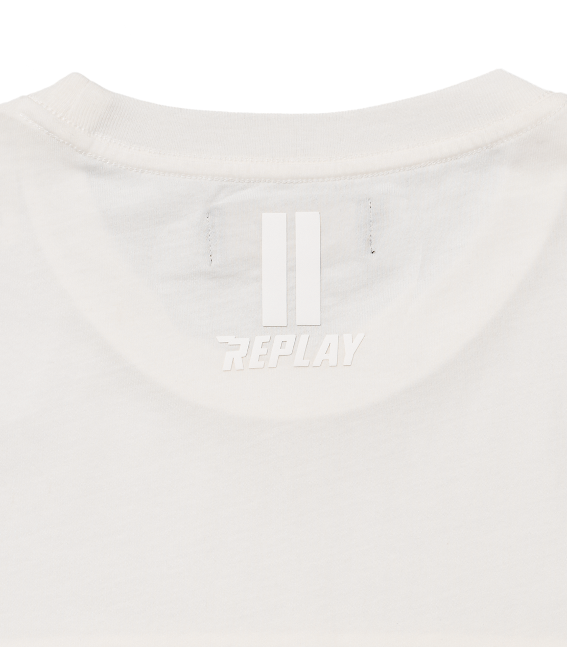 REPLAY MOTORCYCLE ガーメントダイ ロゴプリントTシャツ 詳細画像 ホワイト 5